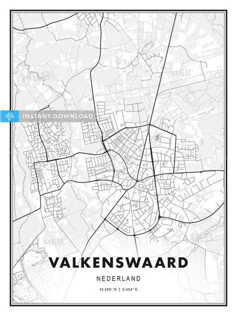 Valkenswaard, Netherlands, Modern Print Template in Various Formats ...