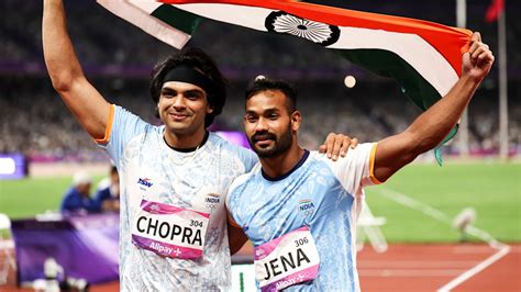 Asian Games 2023 javelin throw: Neeraj Chopra wins gold medal, Kishore ...