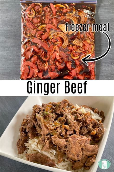 Make Ahead Ginger Beef - Freezer Meals 101