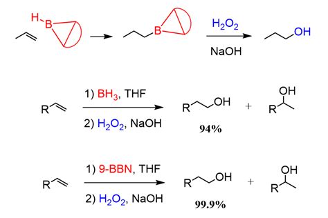 Hydroboration-oxidation 9-BBN imroves regioselectivity | Chemistry ...