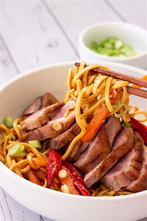 Duck Stir Fry With Noodles and Hoisin Sauce (Duck Chow Mein) - Knife ...