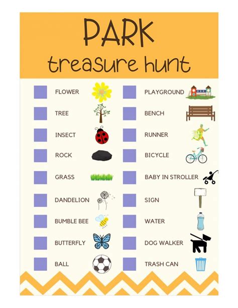 Treasure Hunt Printable