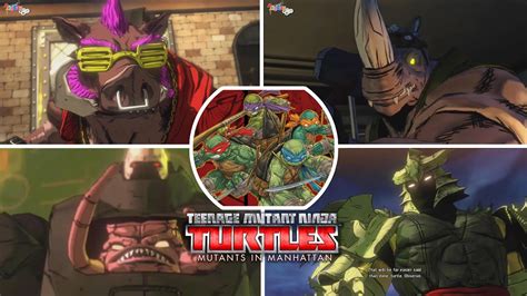 TMNT Mutants in Manhattan | All Bosses Fight + End Cutscenes ...