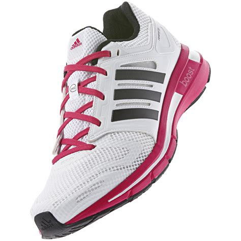 Adidas Womens Revenergy Boost Running Shoes - White/Vivid Berry ...