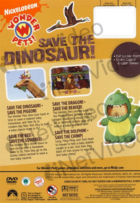 Wonder Pets - Save the Dinosaur on DVD Movie