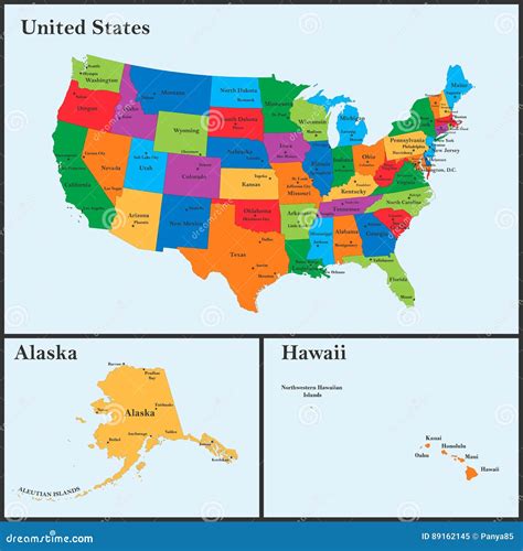 Map Of Hawaii And Alaska - Cities And Towns Map