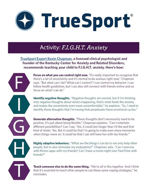 How to F.I.G.H.T. Anxiety | TrueSport