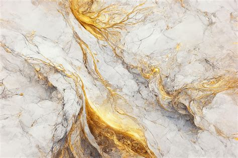 Premium Photo | White and gold marble texture luxury abstract fluid art ...