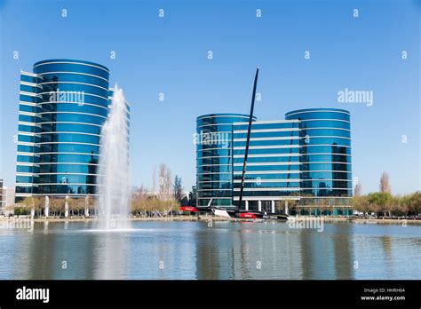 Oracle Corporation headquarters / buildings with a Oracle Team USA ...