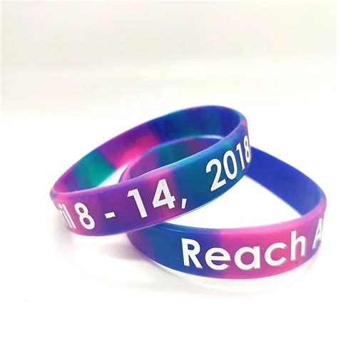 Custom rubber wristbands and silicone bracelets can be personalized ...