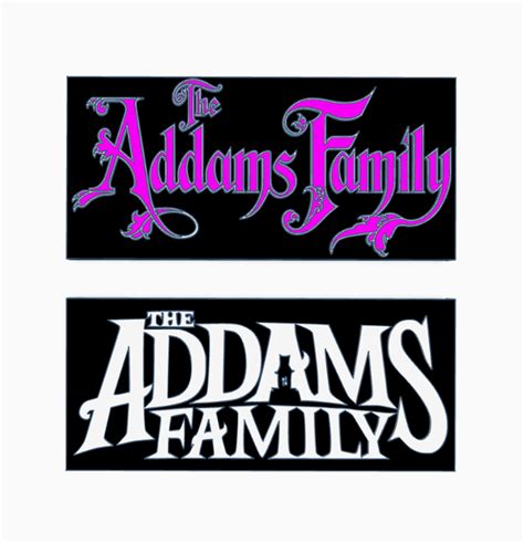 Archivo STL 2x ADDAMS FAMILY Logo Display by MANIACMANCAVE3D 🧛・Diseño ...