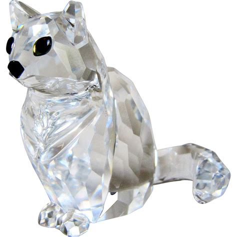 Swarovski Austrian Crystal Sitting Cat wih Box Retired- Mint. SOLD on ...