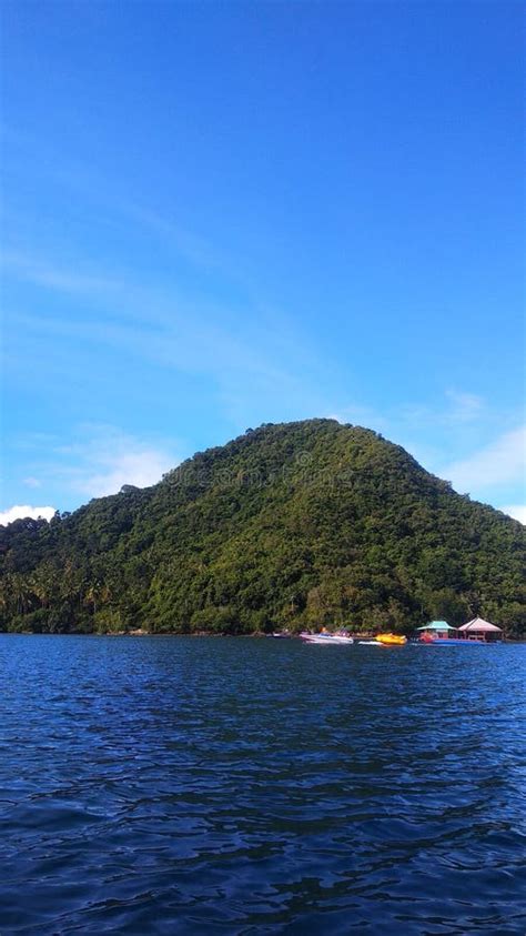 View from the Top of the Hill, Mount Pahawang Beach, Lampung, Indonesia ...