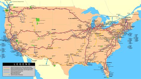 Map Of Amtrak Stations In Texas Printable Maps - Bank2home.com