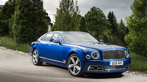 Bentley Mulsanne Speed | 2017MY (Color: Sequin Blue) | Front Three-Quarter