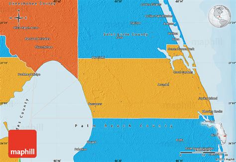 Political Map of Martin County