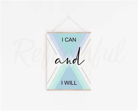 Believe In Yourself Poster Motivating Wall Art Printable | Etsy