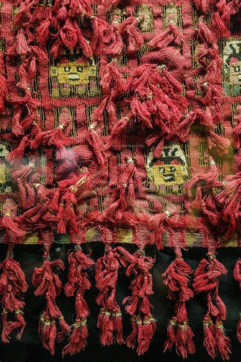 Lima, Peru - Dec 3, 2023: Ancient Pre-Inca Textiles on Display at the ...