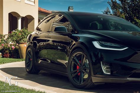 Tesla Model X Black AG Luxury AGL27 DUO BLOCK Wheel | Wheel Front