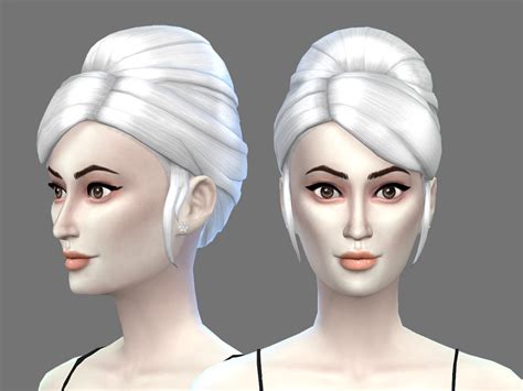 The Sims Resource - White Hair Recolor 9: Base Game Style