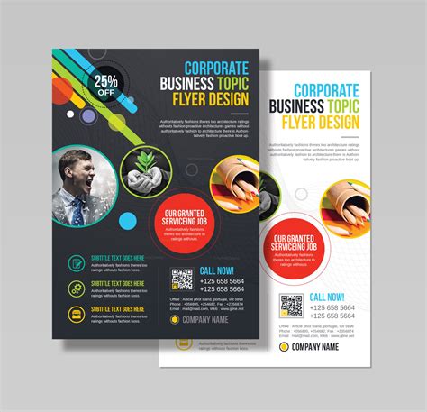 Athena Professional Business Flyer Design Template · Graphic Yard ...