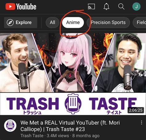 Proof that YouTube thinks Trash Taste is an anime podcast : r/TrashTaste