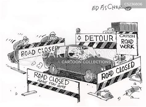 Road Closure Cartoons and Comics - funny pictures from CartoonStock