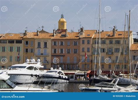 Luxury Yachts in the Port of Saint-tropez Stock Image - Image of people ...