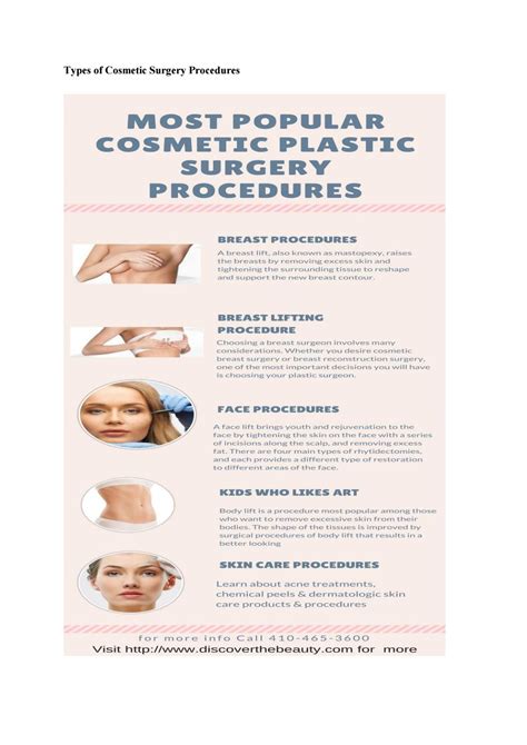 Types of cosmetic surgery procedures by Metamorphosis Plastic Surgery ...