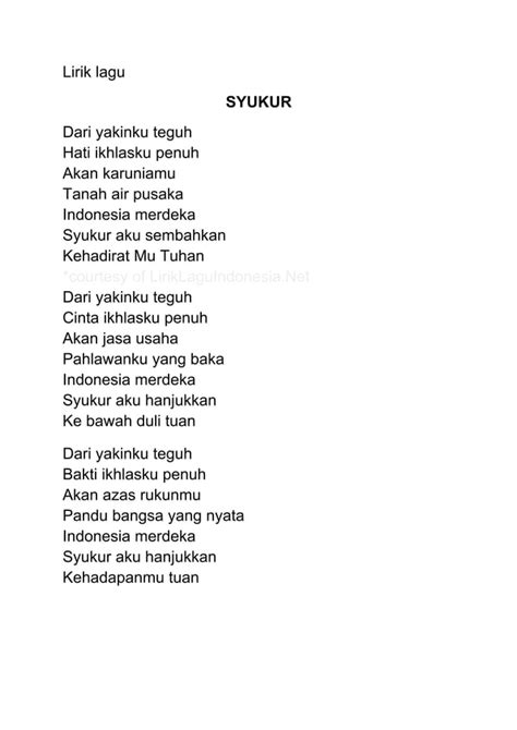 Lirik lagu mengheningkan cipta