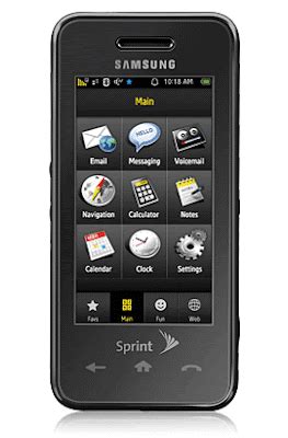 SPRINT MOBILE PHONES, REVIEWS, FEATURES: Sprint Mobile Phones: Samsung ...