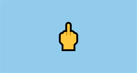 🖕 Doigt D’Honneur Emoji on Microsoft Windows 10 Fall Creators Update