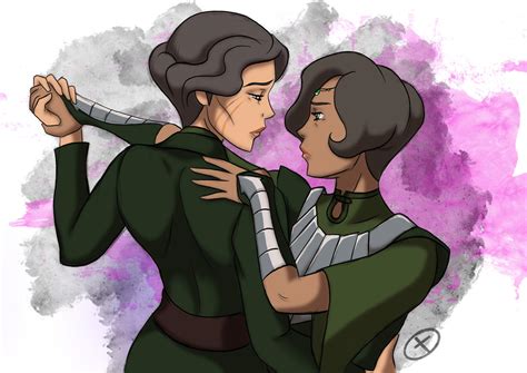 Lin and Suyin Beifong dance by Okonomiyaky on DeviantArt