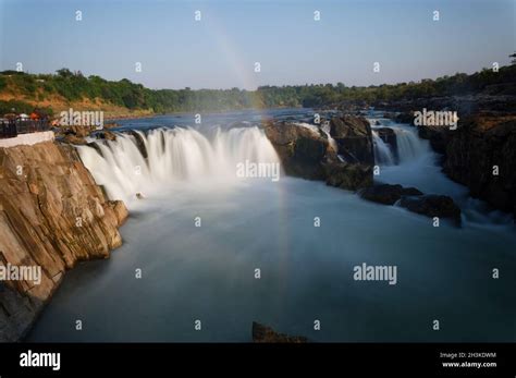 Dhuandhar waterfall at Bhedaghat, Jabalpur, Madhya Pradesh, India ...