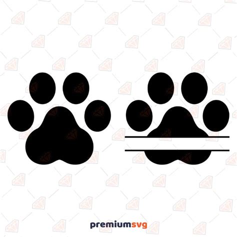 Dog Paw Heart SVG Design File | PremiumSVG