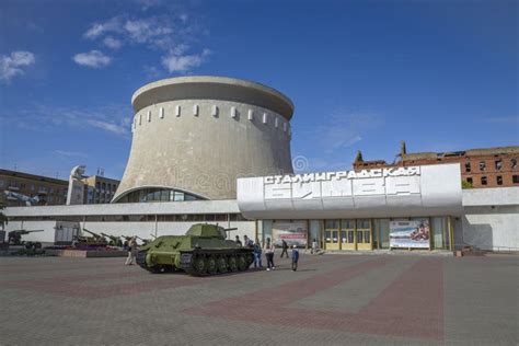 Tourists at the Battle of Stalingrad Museum. Volgograd Editorial ...