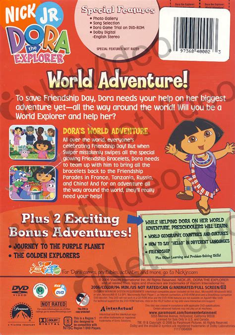 Dora the Explorer - World Adventure on DVD Movie