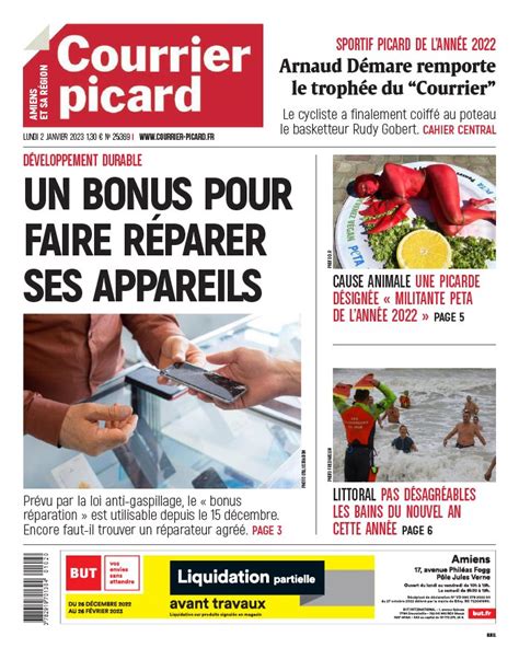 Courrier Picard N°20230102 du 02 janvier 2023 à télécharger sur iPad