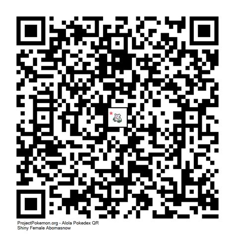 460 - Shiny Abomasnow (Female).png - Generation 7 - QR Codes - Project ...