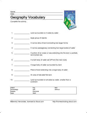 10 Worksheets That Will Teach Your Child Basic Geography Terms ...