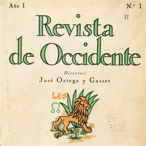 «Revista de Occidente», la difficile modernidad in un lettering ...