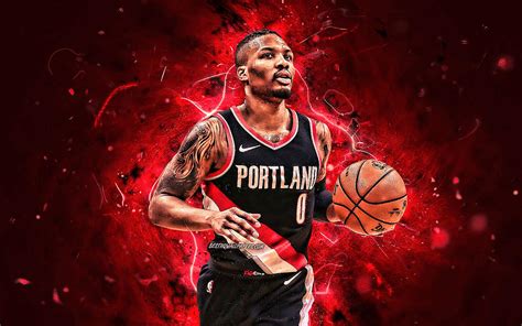 Damian Lillard black uniform NBA Portland Trail Blazers basketball ...