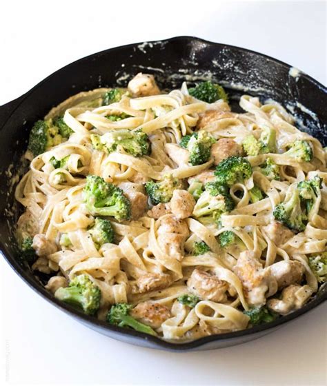 Broccoli Chicken Fettuccine Alfredo Recipe | POPSUGAR Food