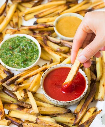 Fries With Three Dipping Sauces