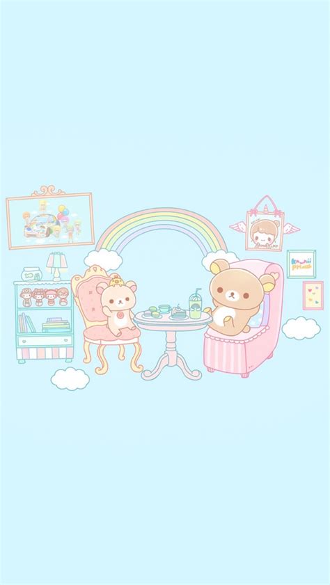 Pin by 育萱 林 on Rilakkuma ☆ BG | Rilakkuma wallpaper, Kawaii background ...