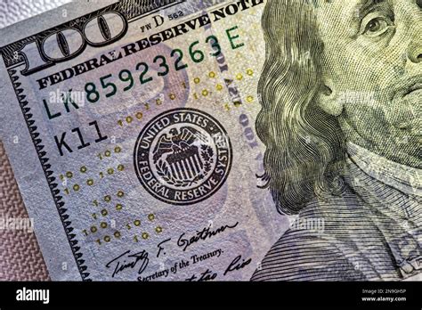 Benjamin Franklin is featured on the federal reserve bank note $100 ...