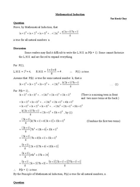 15 - Some Mathematical Induction Problems | PDF | Theorem | Logic