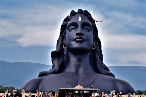 Adiyogi Shiva, Booluvampatti, India~ This 112-foot (34m) tall statue of ...