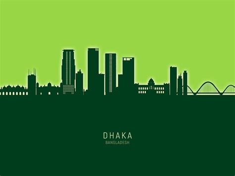 Dhaka Bangladesh Skyline #54 Digital Art by Michael Tompsett - Fine Art ...