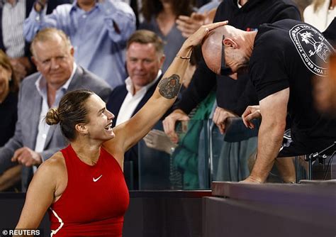 Aryna Sabalenka continues bizarre pre-match ritual of signing her ...